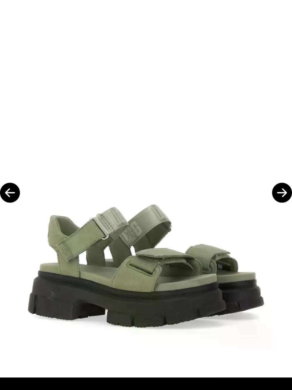 UGG Olive Green Chunky Platform Sandals